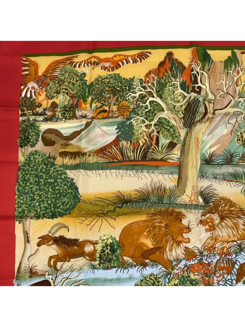 Hermes Carre 90 Nuba Mountain Scarf Silk 100% - Picture 3 of 7